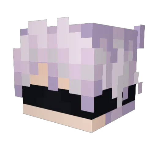 VEZA_SNOW Minecraft avatar head, 3D render