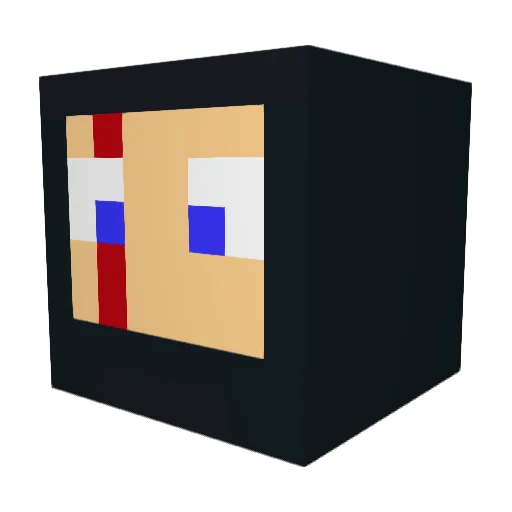 VExsend Minecraft avatar head, 3D render