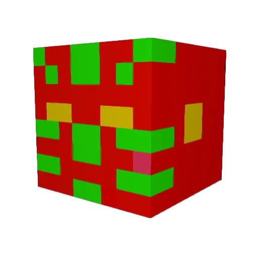 VFMUCCHO Minecraft avatar head, 3D render