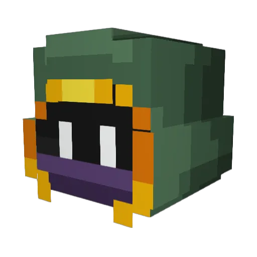 VGAM0 Minecraft avatar head, 3D render