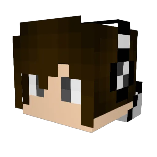 VGUYEH Minecraft avatar head, 3D render