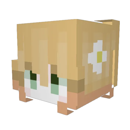 VGXDemmoN Minecraft avatar head, 3D render