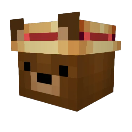 VGta2926 Minecraft avatar head, 3D render