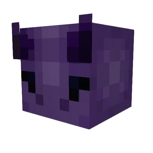 VHS099 Minecraft avatar head, 3D render