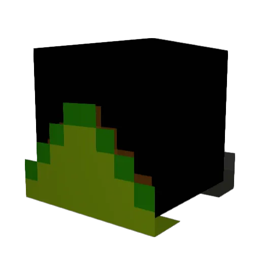 VHTX42 Minecraft avatar head, 3D render