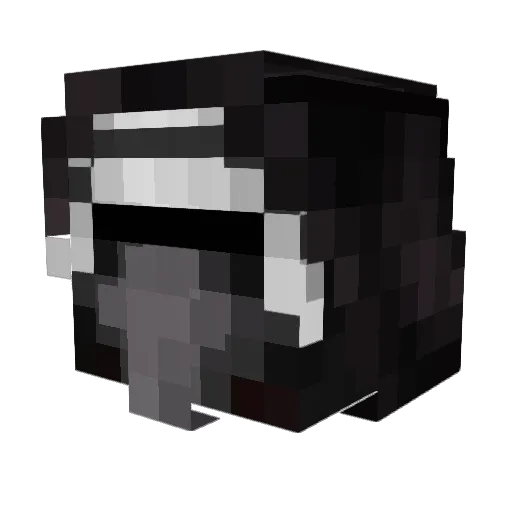 VI1V Minecraft avatar head, 3D render
