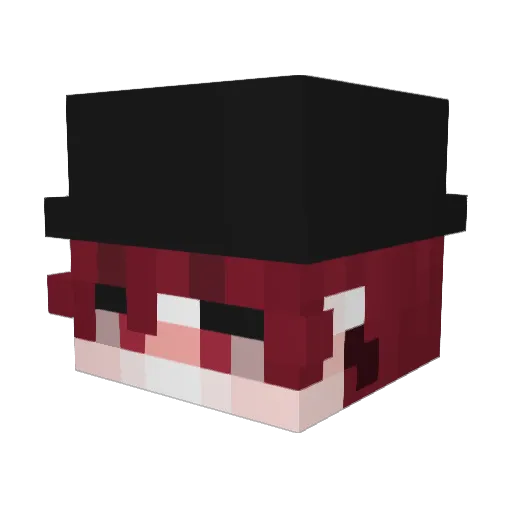 VICDXXX Minecraft avatar head, 3D render