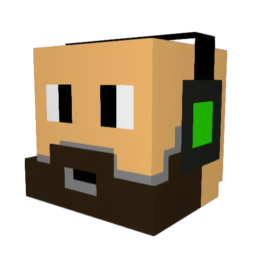 VICEREGAL0000 Minecraft avatar head, 3D render