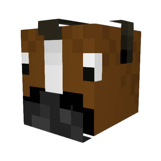 VICIOUS_BUFFALO Minecraft avatar head, 3D render