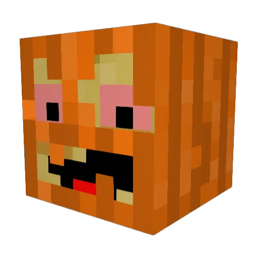 VICO1090 Minecraft avatar head, 3D render
