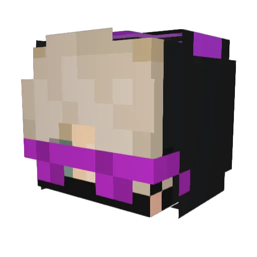 VICODlN Minecraft avatar head, 3D render