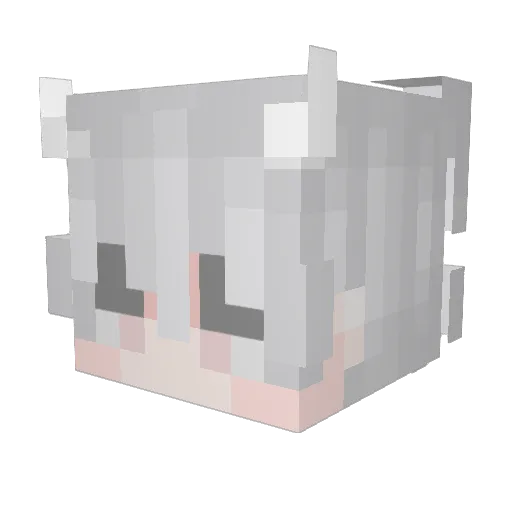 VICO_B Minecraft avatar head, 3D render