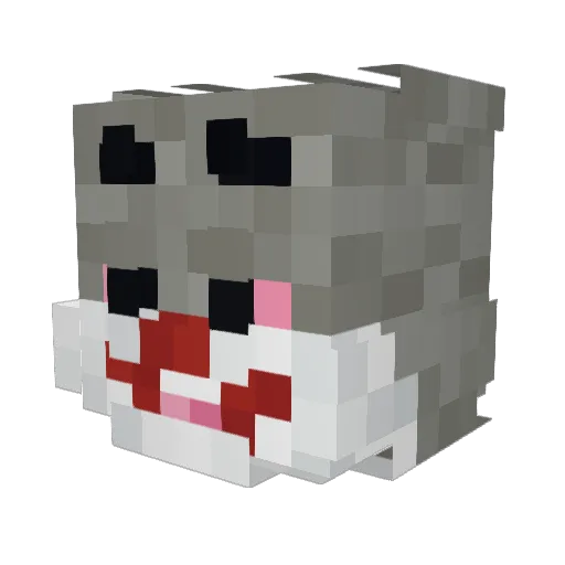VIDTR1CKZ Minecraft avatar head, 3D render