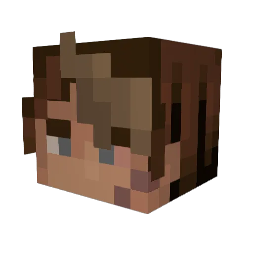 VIGILANTEAS Minecraft avatar head, 3D render