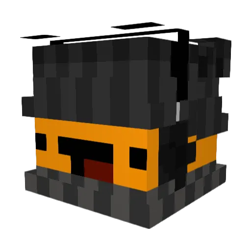 VIIBars Minecraft avatar head, 3D render