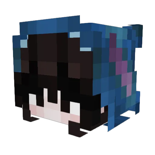 VIIHellvetti Minecraft avatar head, 3D render