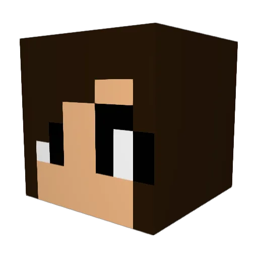 VIJAYK Minecraft avatar head, 3D render