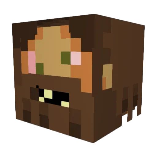 VILJAMI_K Minecraft avatar head, 3D render