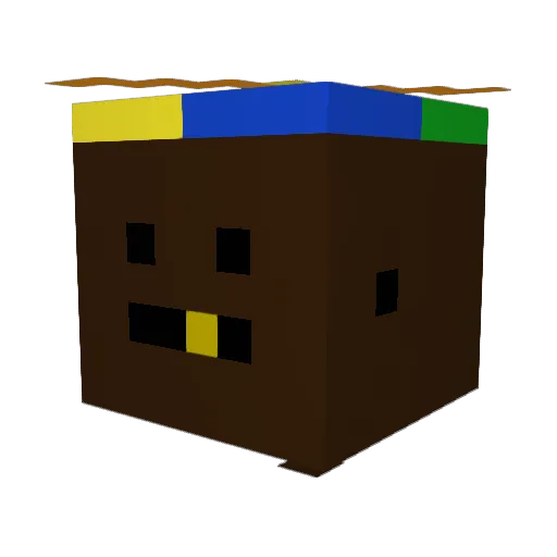VILN Minecraft avatar head, 3D render