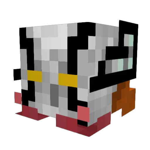 VINARIO Minecraft avatar head, 3D render