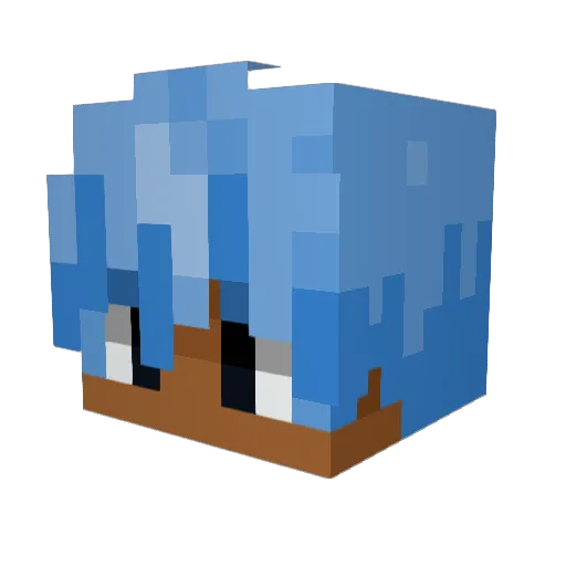 VINK236 Minecraft avatar head, 3D render