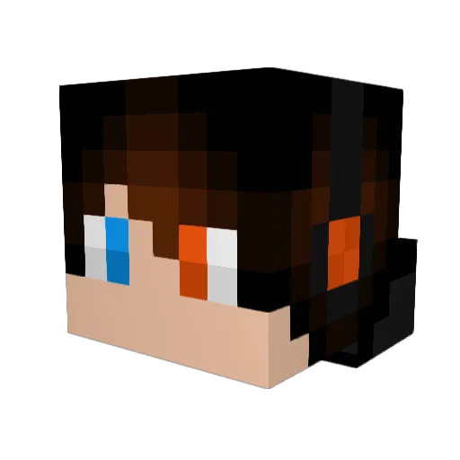 VIPEXMARTEN Minecraft avatar head, 3D render