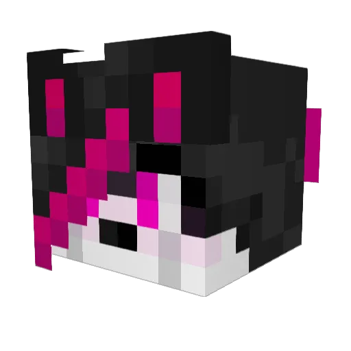 VIPFey2 Minecraft avatar head, 3D render