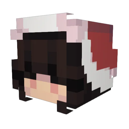 VIPYK Minecraft avatar head, 3D render