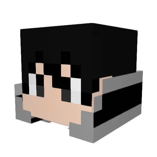 VIP_Oscar Minecraft avatar head, 3D render