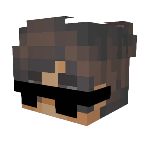 VISHESH_GAMER Minecraft avatar head, 3D render