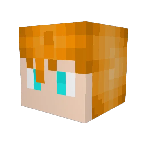 VISR3 Minecraft avatar head, 3D render