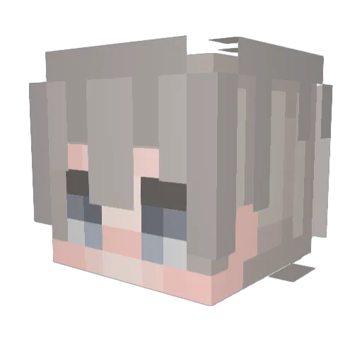 VITE_CL Minecraft avatar head, 3D render