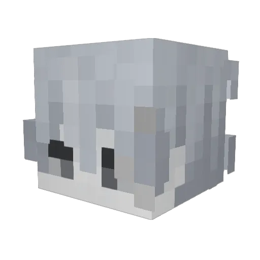 VITROMOON Minecraft avatar head, 3D render