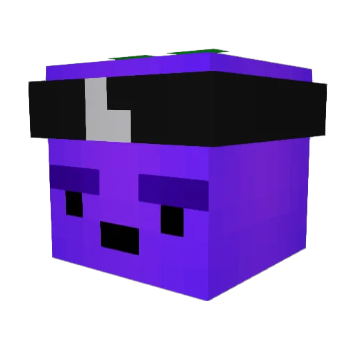 VITSKALLE Minecraft avatar head, 3D render