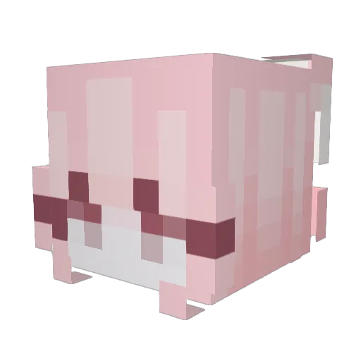 VIVXTY Minecraft avatar head, 3D render