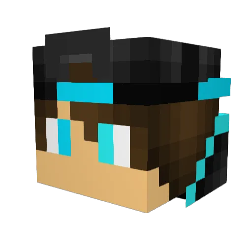 VIareD_ Minecraft avatar head, 3D render