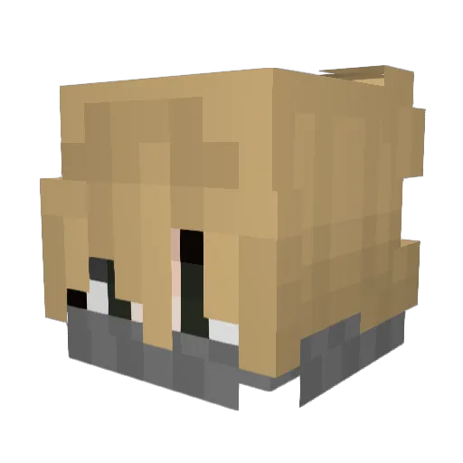 VIcySeLaccapart Minecraft avatar head, 3D render