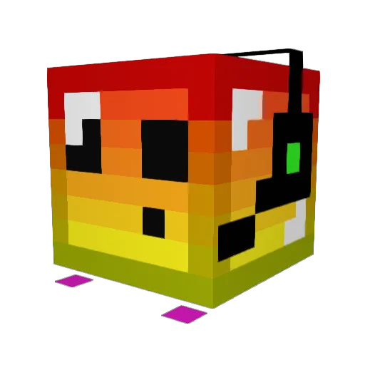 VIprzBH Minecraft avatar head, 3D render