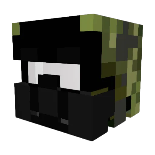 VKBUSTERS Minecraft avatar head, 3D render