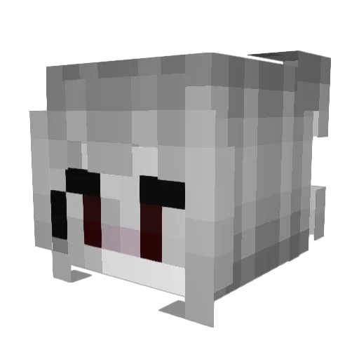 VKCF Minecraft avatar head, 3D render