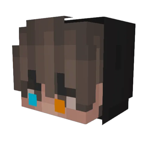 VKM_YT Minecraft avatar head, 3D render