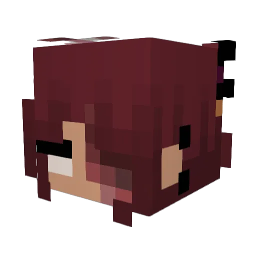 VK_UNL3ASH3D Minecraft avatar head, 3D render