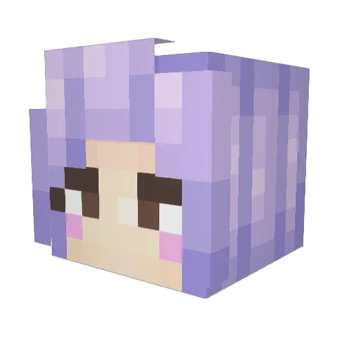 VKjAlt19 Minecraft avatar head, 3D render