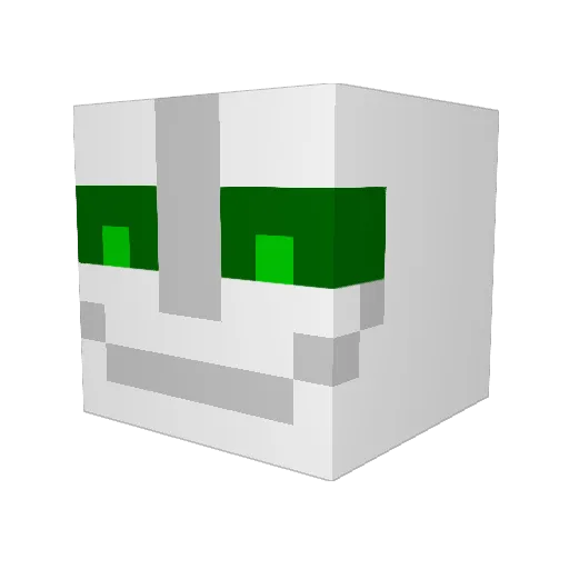 VKruger Minecraft avatar head, 3D render