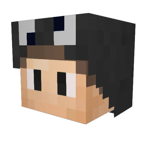VL3C Minecraft avatar head, 3D render