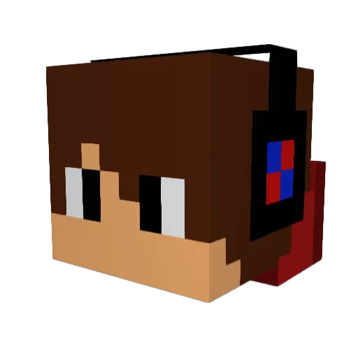 VL4M Minecraft avatar head, 3D render
