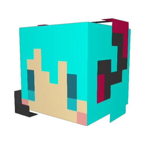 VLAD_SIGMA_BOY Minecraft avatar head, 3D render
