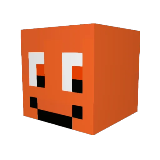 VLXNEI Minecraft avatar head, 3D render