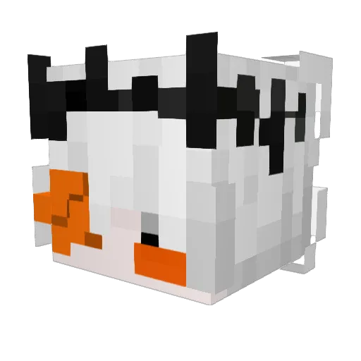 VLZP Minecraft avatar head, 3D render