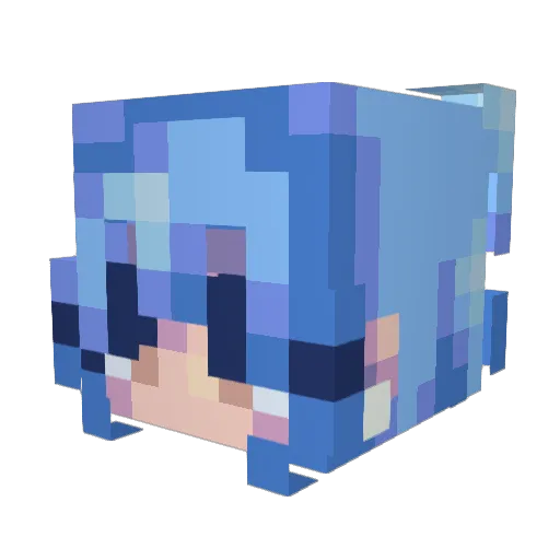 VMFTACTICAL Minecraft avatar head, 3D render